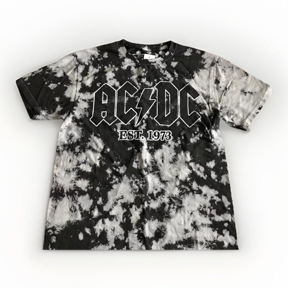 AC/DC Women’s Top T-shirt Short Sleeve Black White New With Tags Size‎ Small